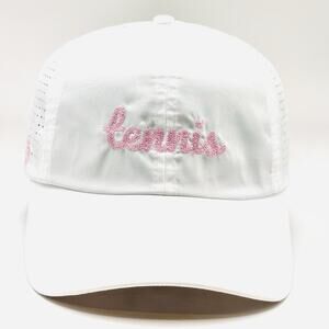 Vimhue Hat Tennis Pearl Stitch Pink Sun Goddess UPF 50 Womens